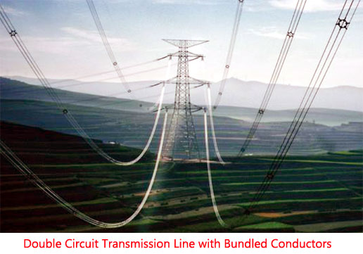 double circuit transmission line with bundled conductors